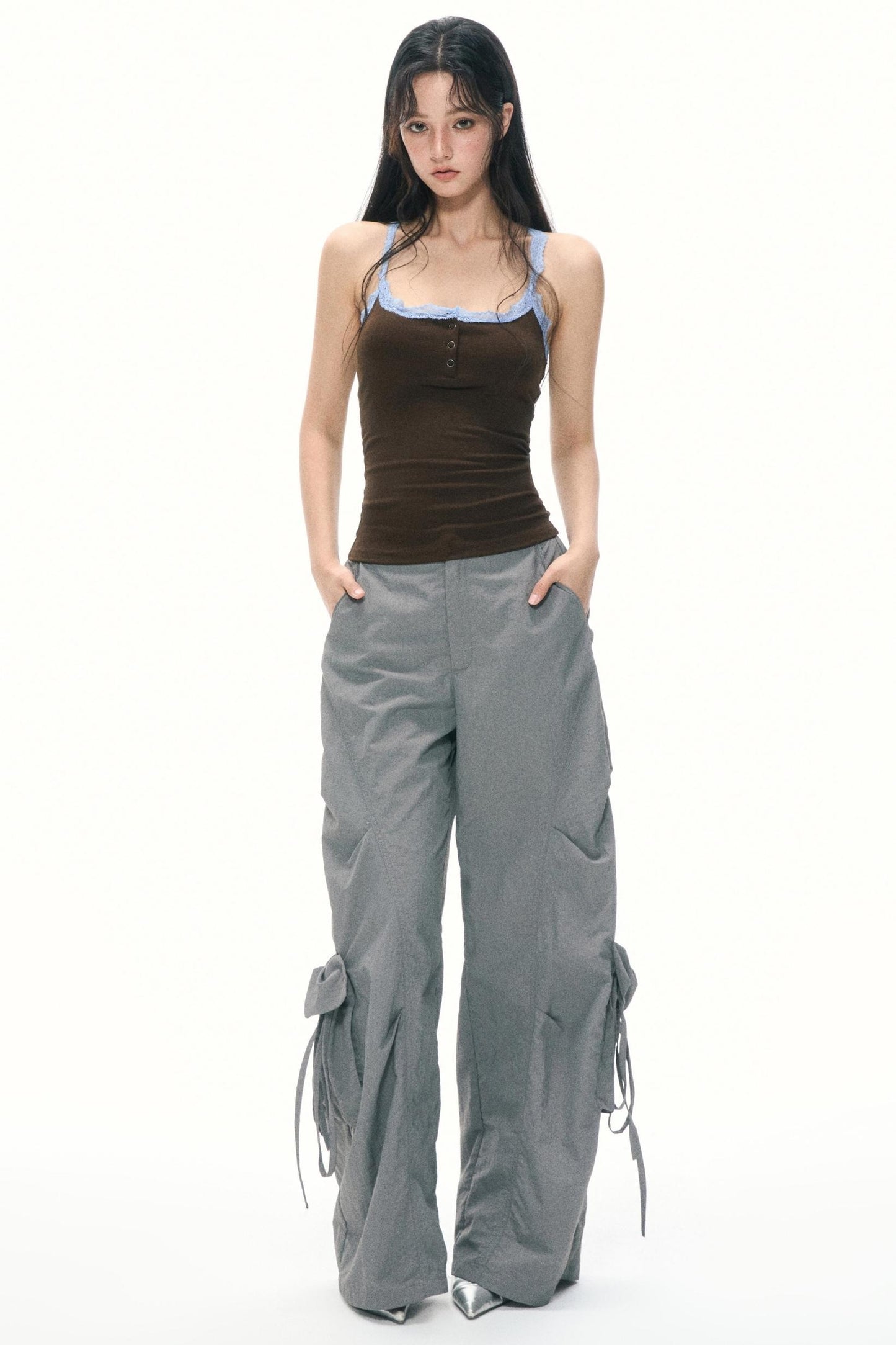 Color-Block Lace Camisole