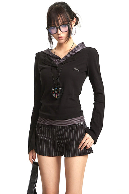 Vintage Polka Dot Long Sleeve T-Shirt