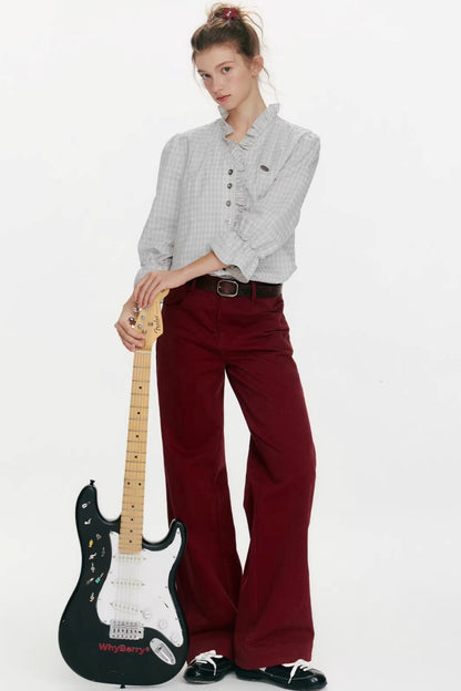 Flower Day Plaid Shirt