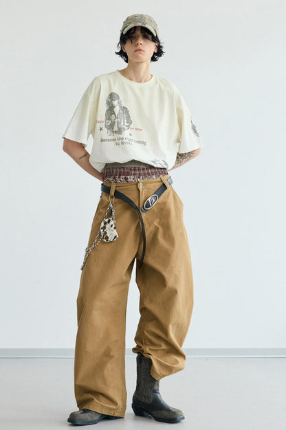 Vintage Gradient White Tee