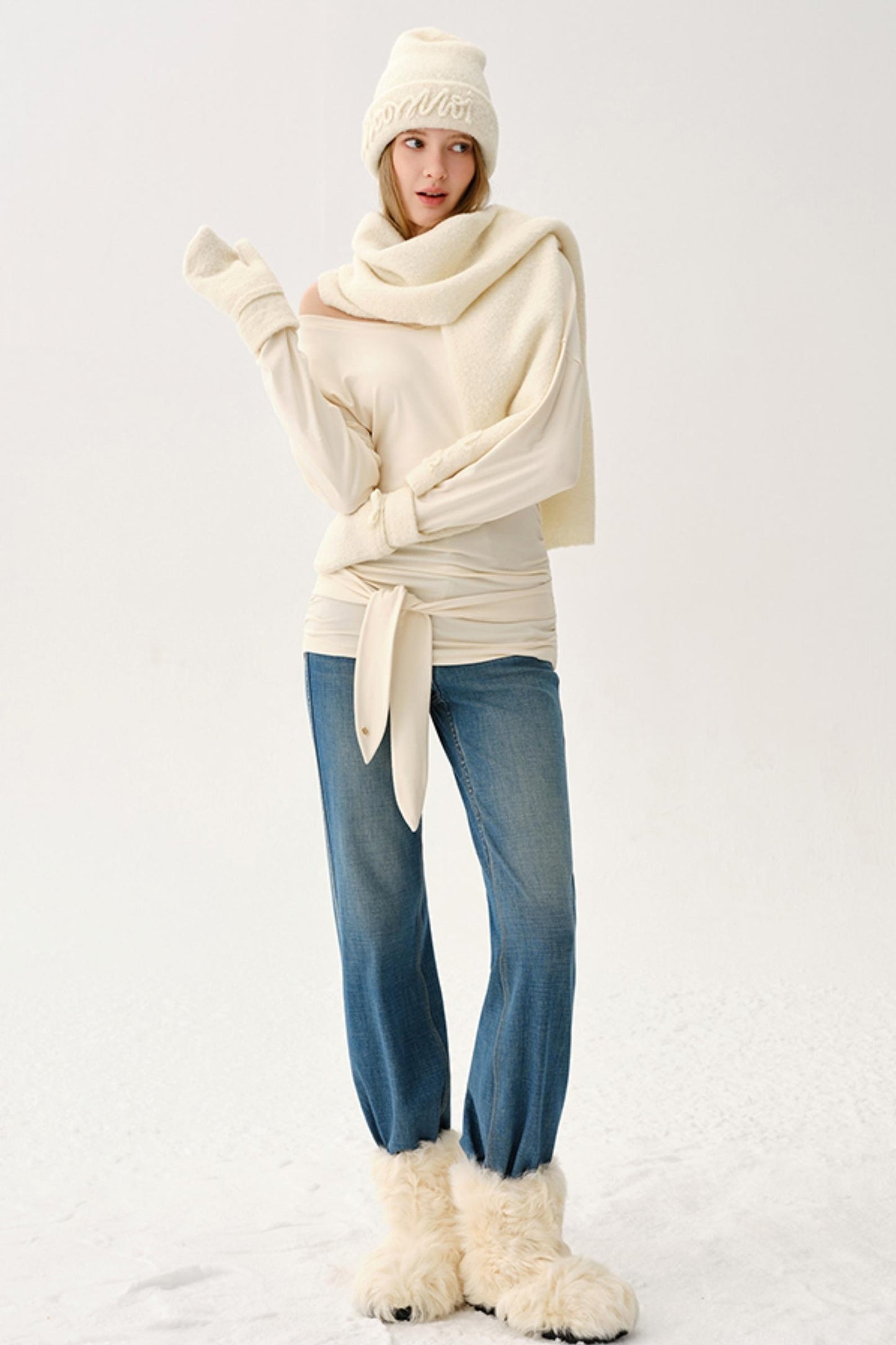 Light Rayon Pleated Long Top