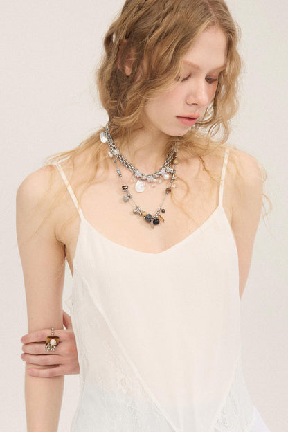 Lace Irregular Patchwork Dress