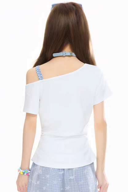 Bowknot One-Shoulder Top