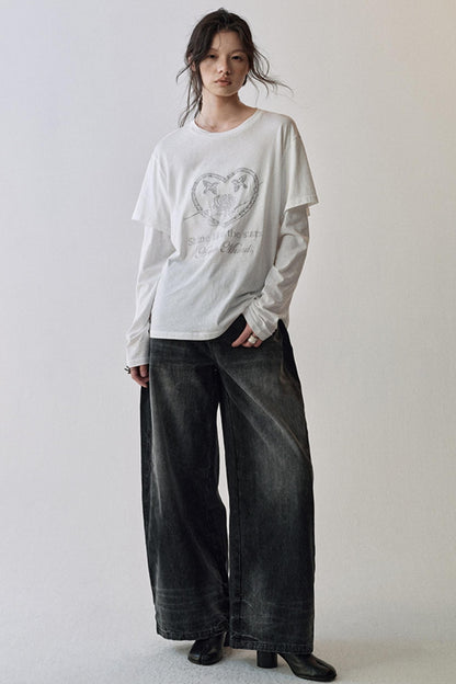 Rose Embroidery T-Shirt