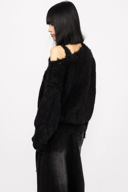 Vintage Crew Neck Knit Sweater