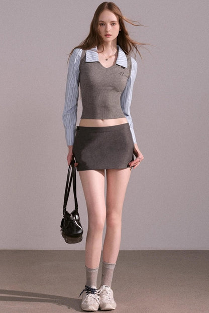 High End Slim Suit Skirt