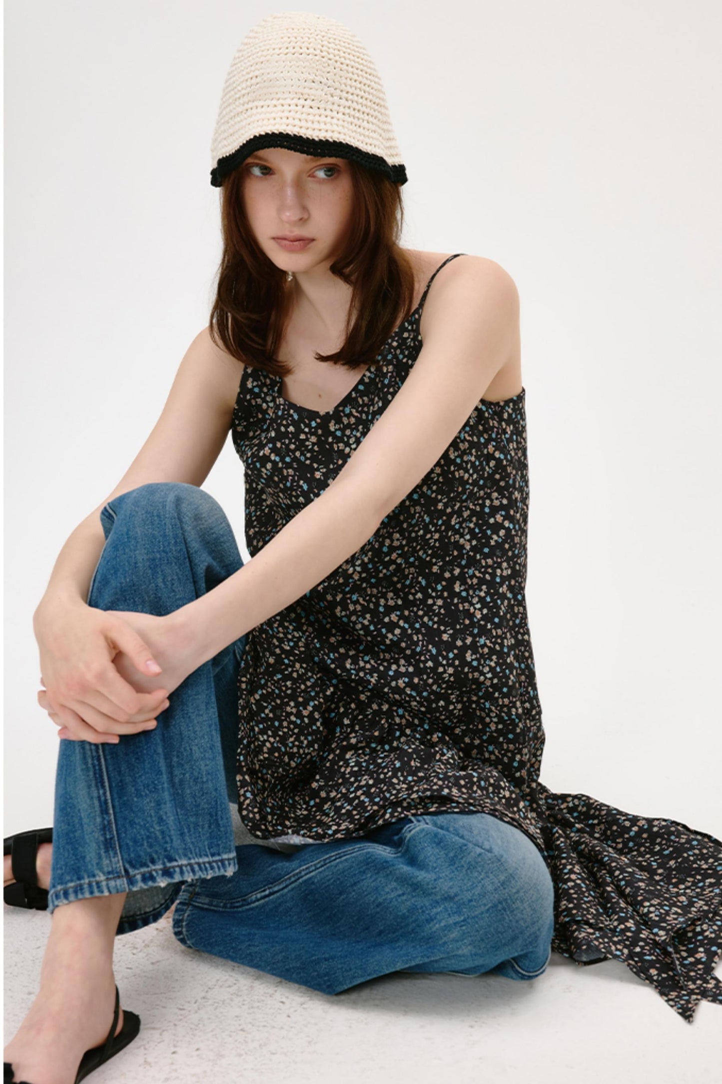 Floral Sling Mini Dress