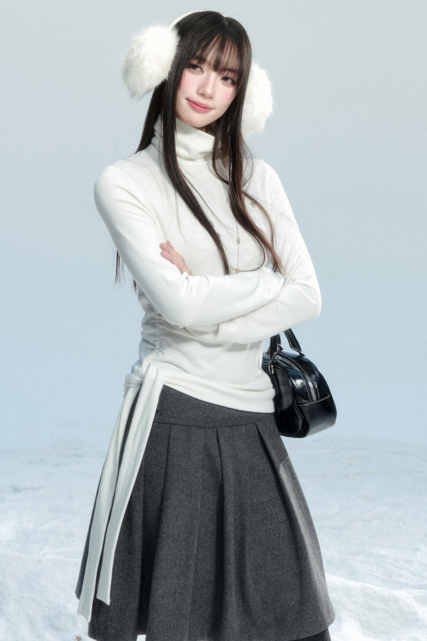 Winter Lace High Neck Top