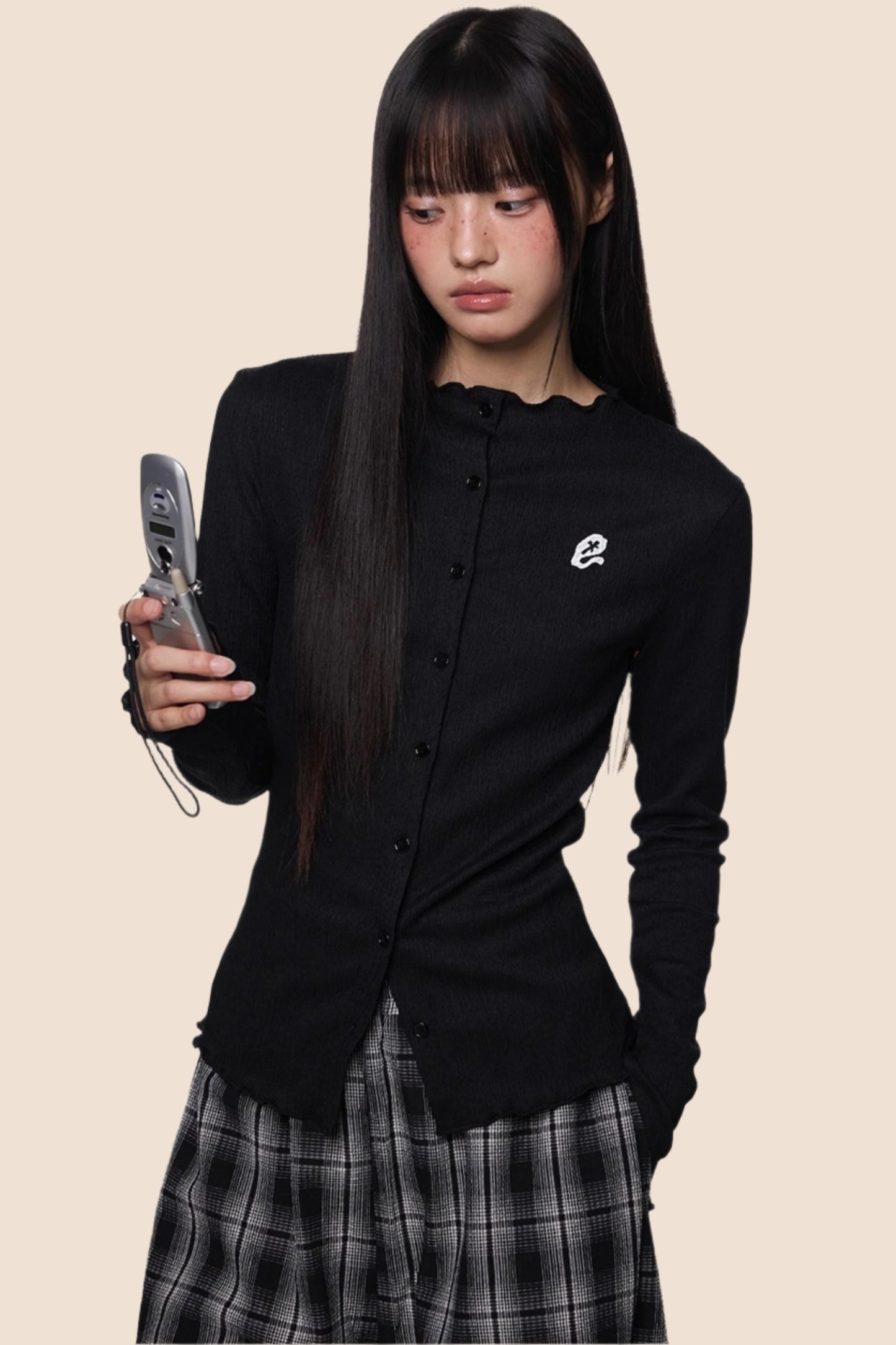 Pleated Lightweight Summer Cardigan