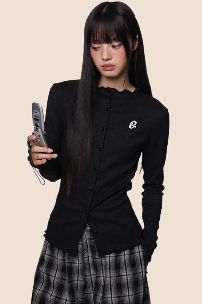 Pleated Lightweight Summer Cardigan