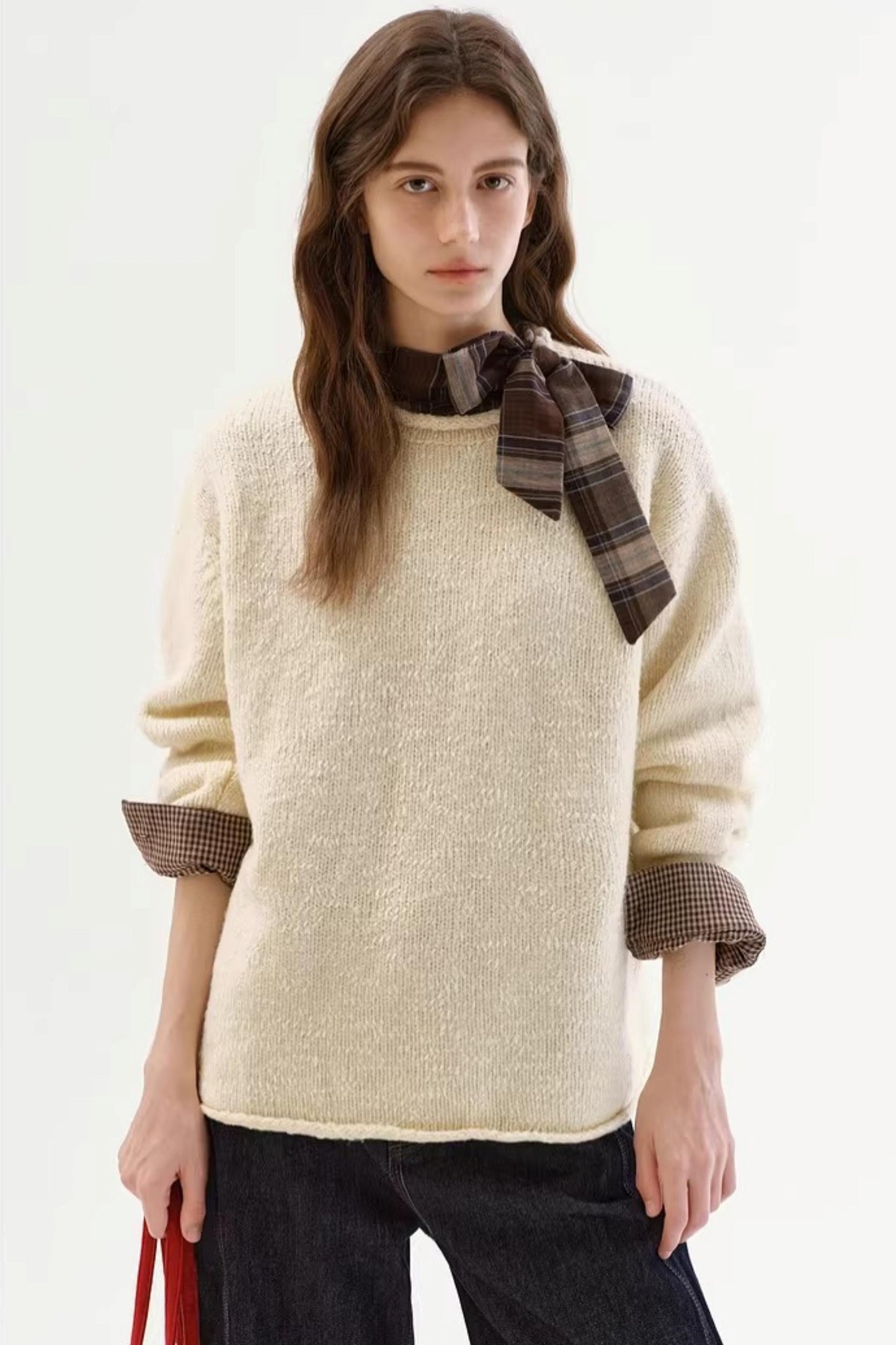 Textured Snowflake Sweater