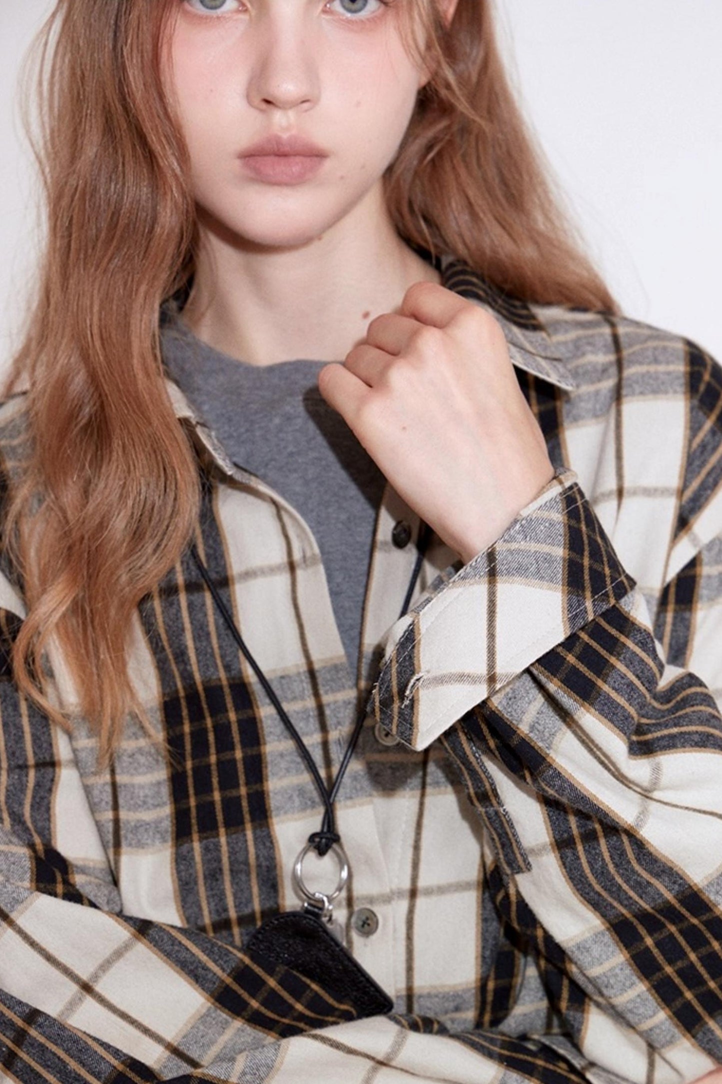 Micro-Brushed Plaid Shirt