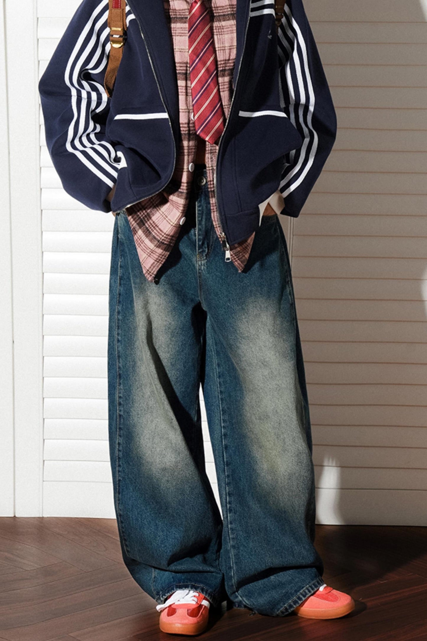 Straight Casual Split Jeans Pants