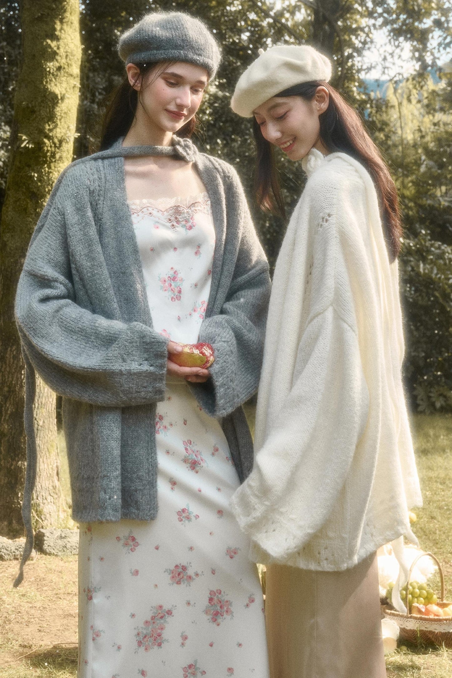 Comfortable Embroidery Top & Skirt Set-Up