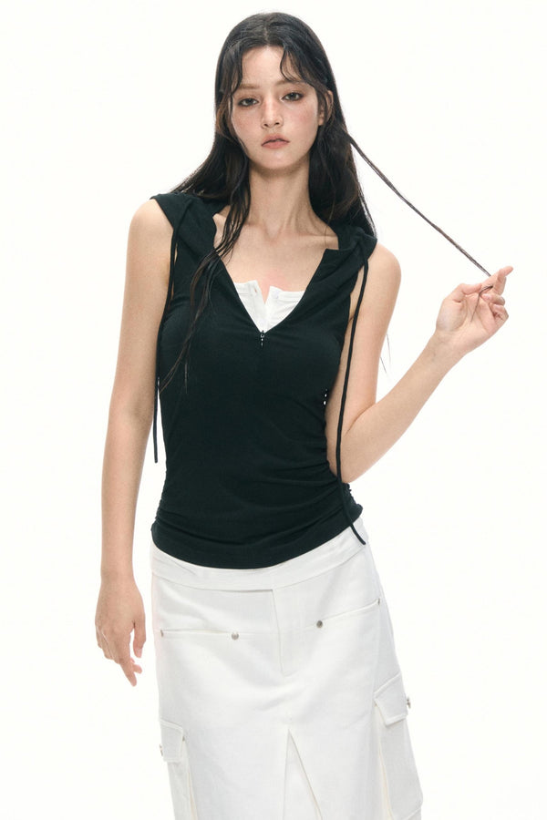 Color-Block Half-Zip Hoodie