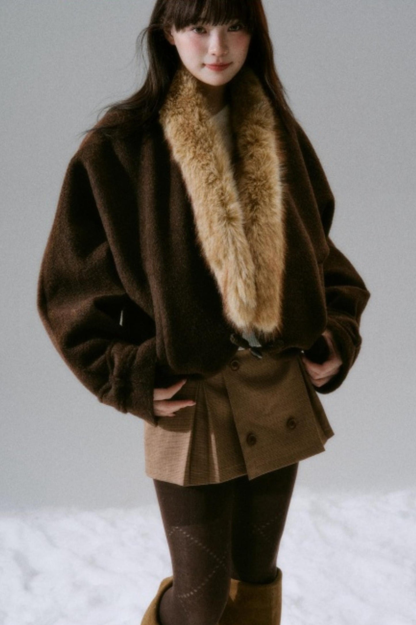 Lost Forest Woolen Cardigan Coat