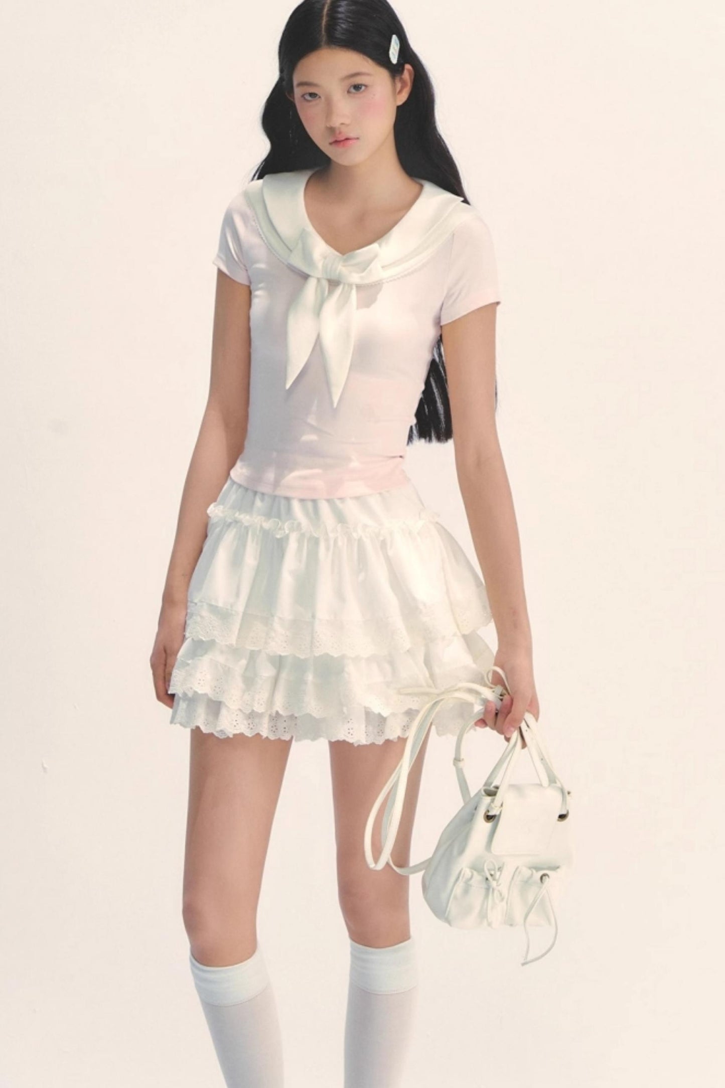 Versatile Bow Neck Tee