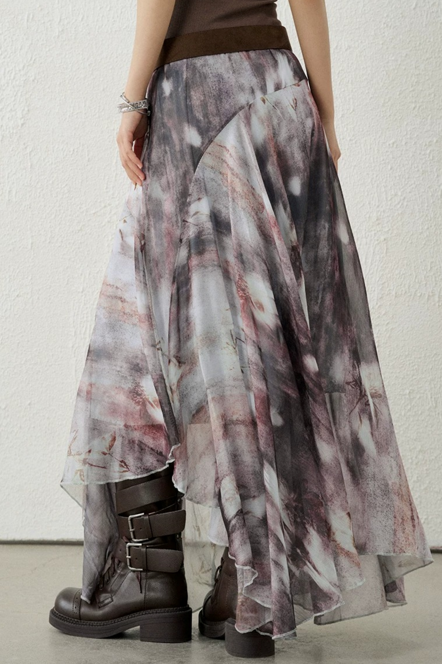 Zen-Inspired Purple Skirt