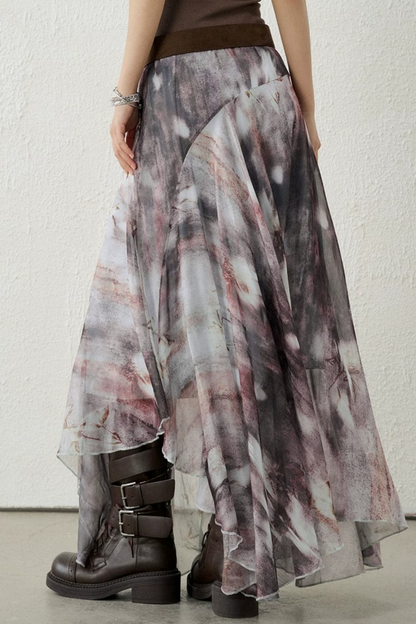 Zen-Inspired Purple Skirt