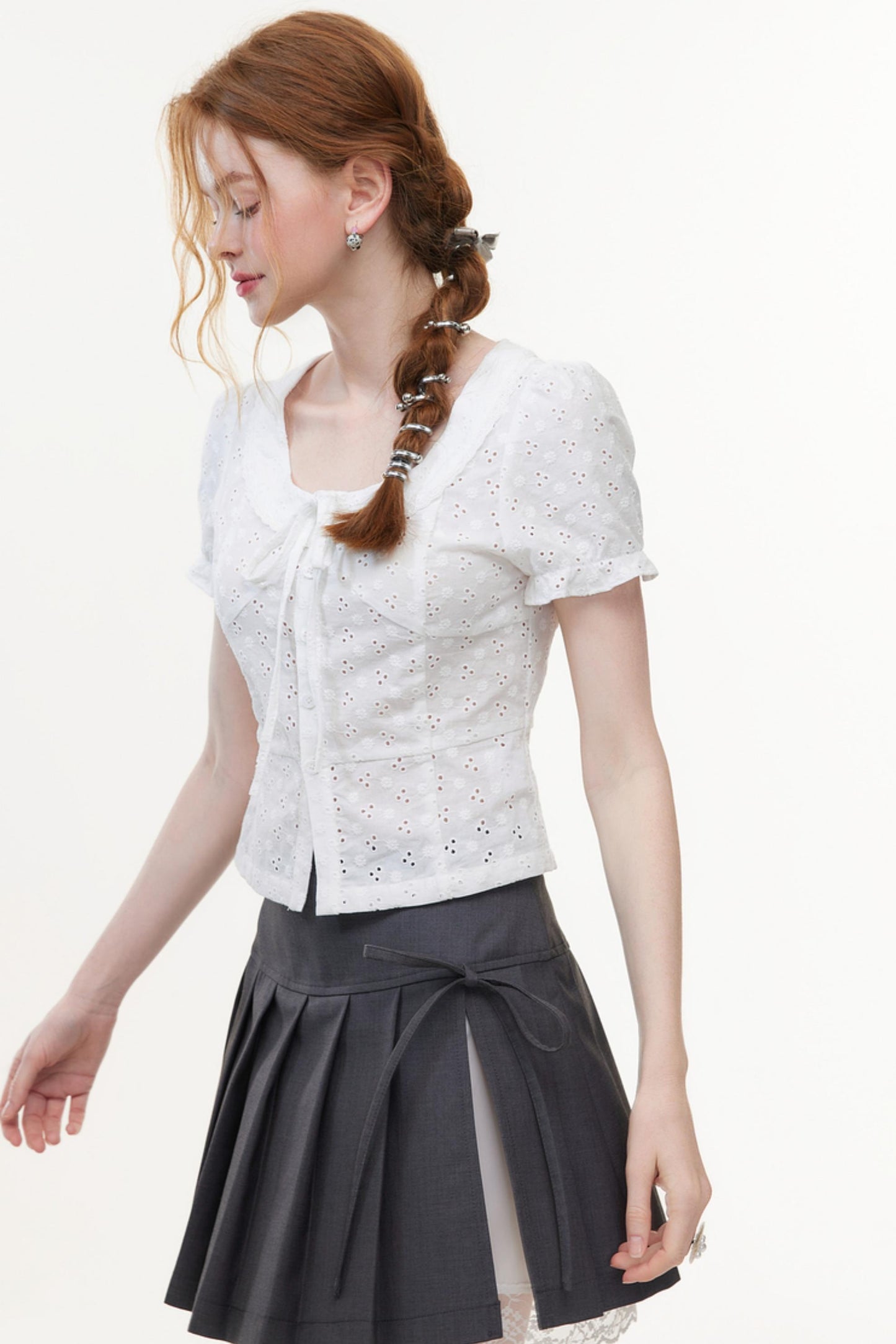 Lace Embroidered Two-Piece Set-Up