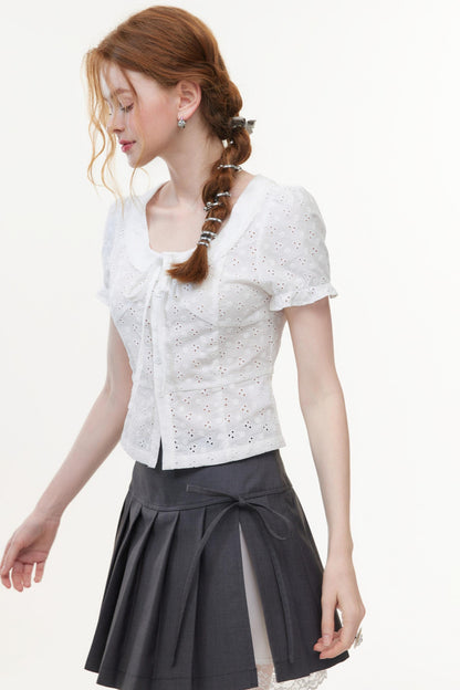 Lace Embroidered Two-Piece Set-Up