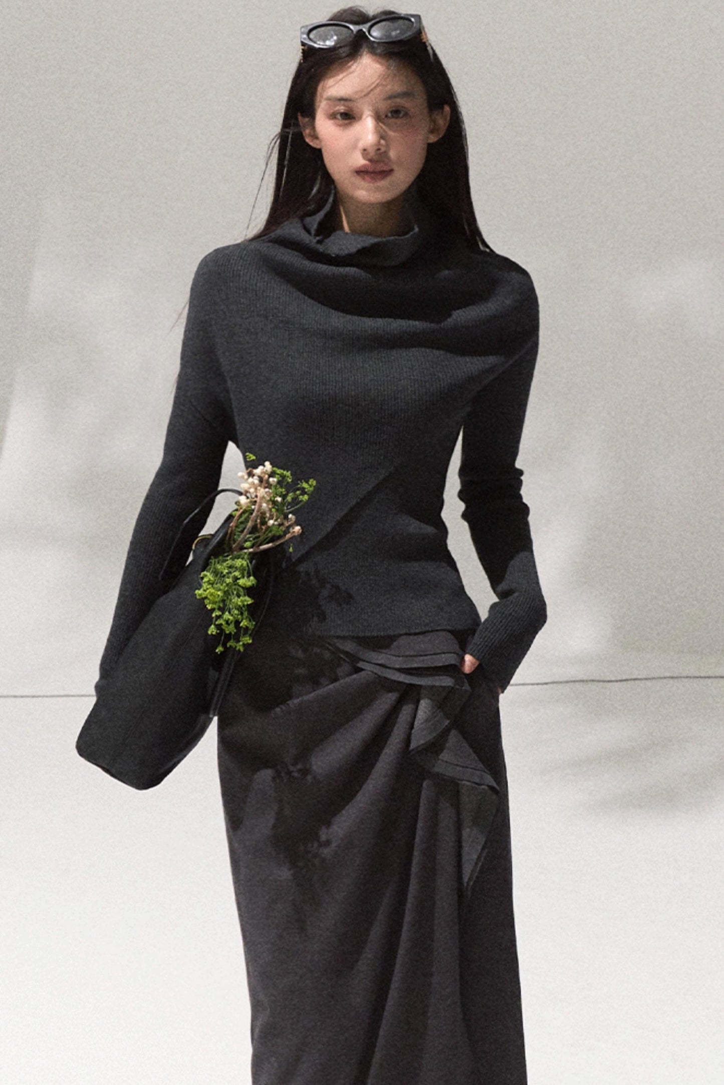 Moonlit Wool Knit Sweater