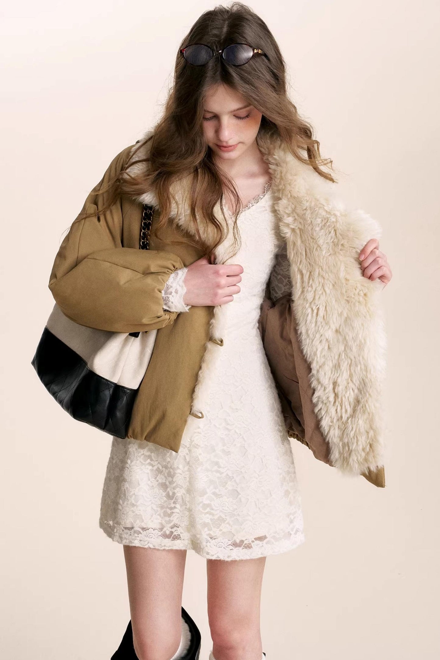 Romantic Lace Velvet Dress