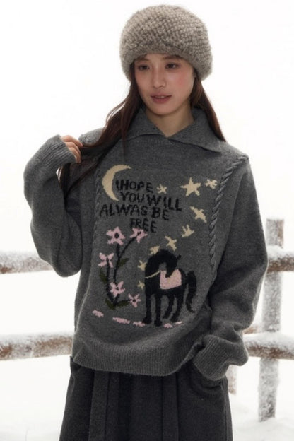 Free-Spirited Knit Sweater