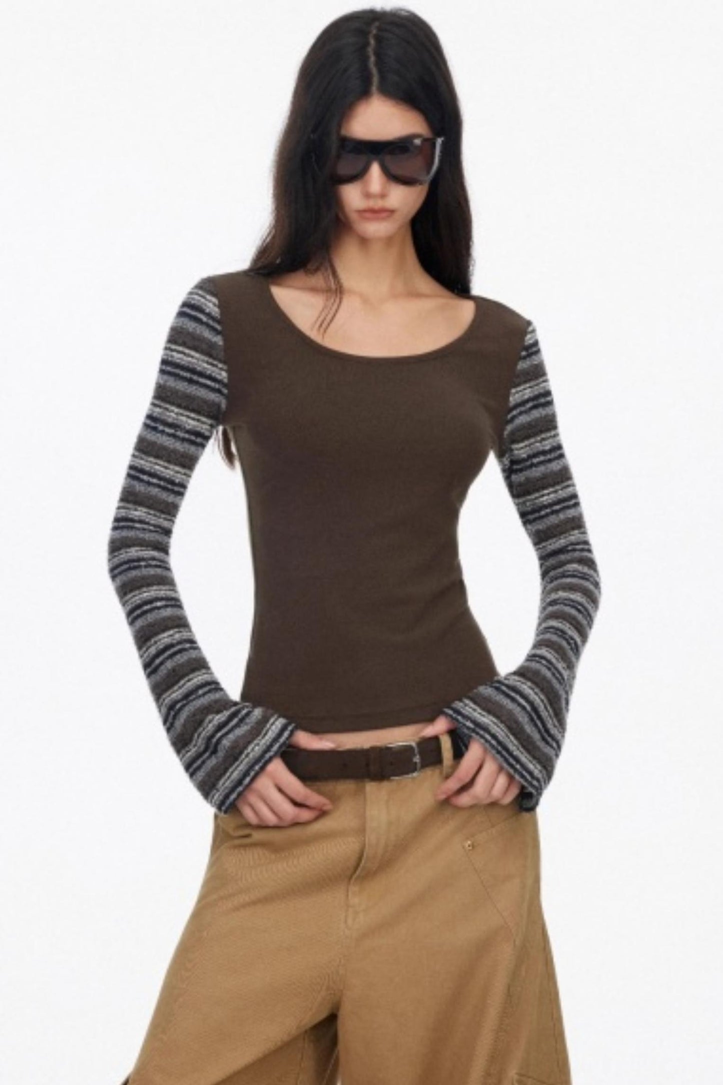 Stripe Slim Long Sleeve T-Shirt