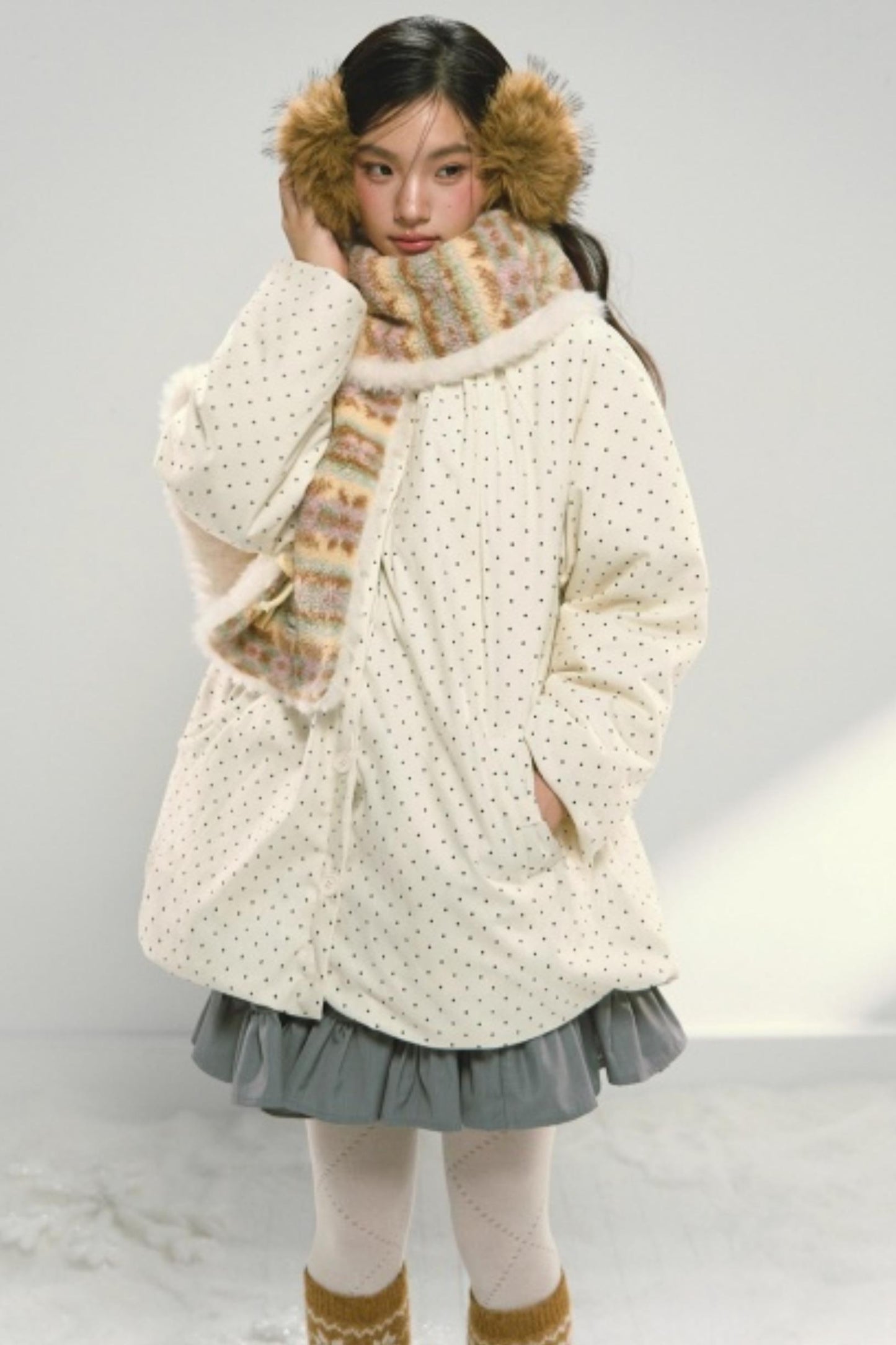 Fair Isle Plush Scarf