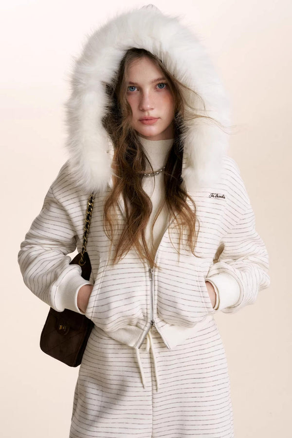 Composite Silver Fox Knit Jacket Set-Up