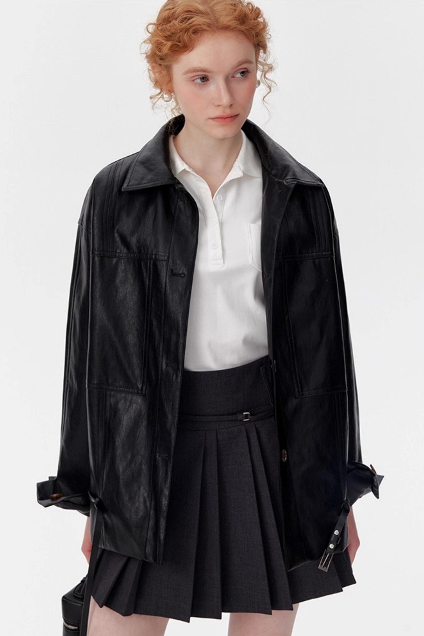 Vintage Black Oil Wax Leather Biker Jacket