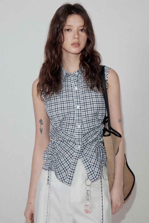 Summer Plaid Shirt Pants Set-Up