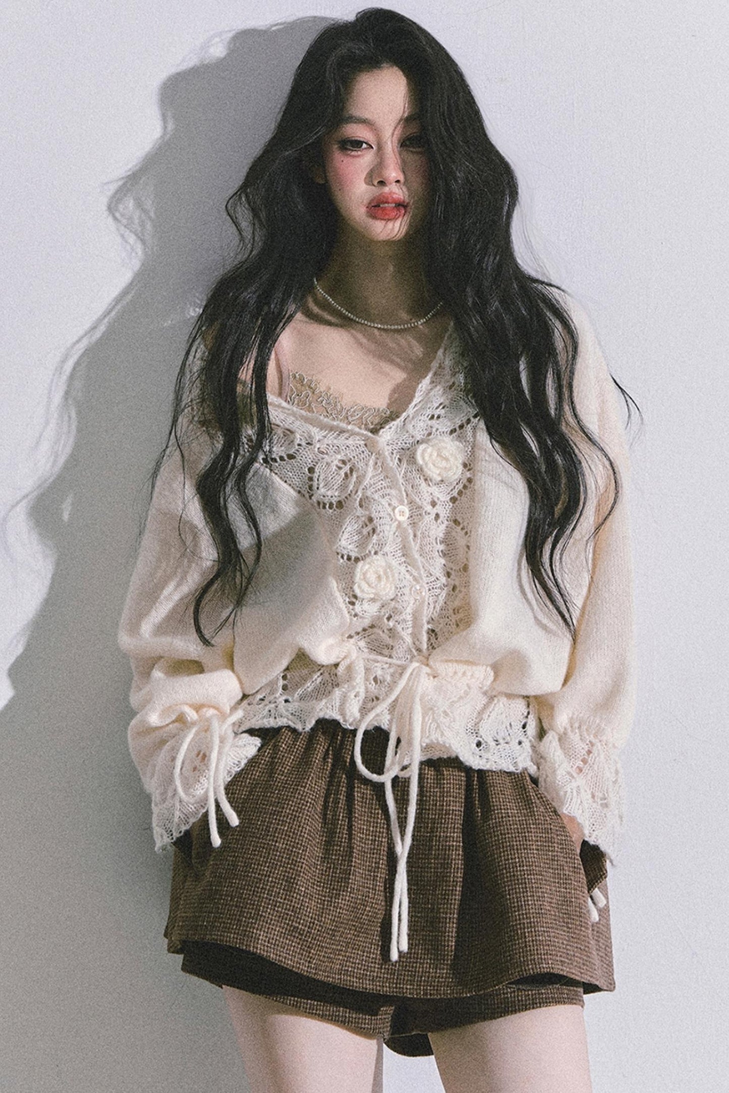 Korean Knit Cardigan & Top Set-Up