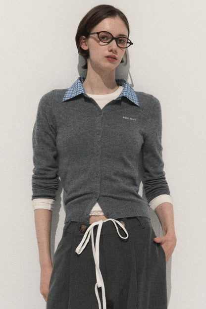 Slim Fit Wool Knit Top