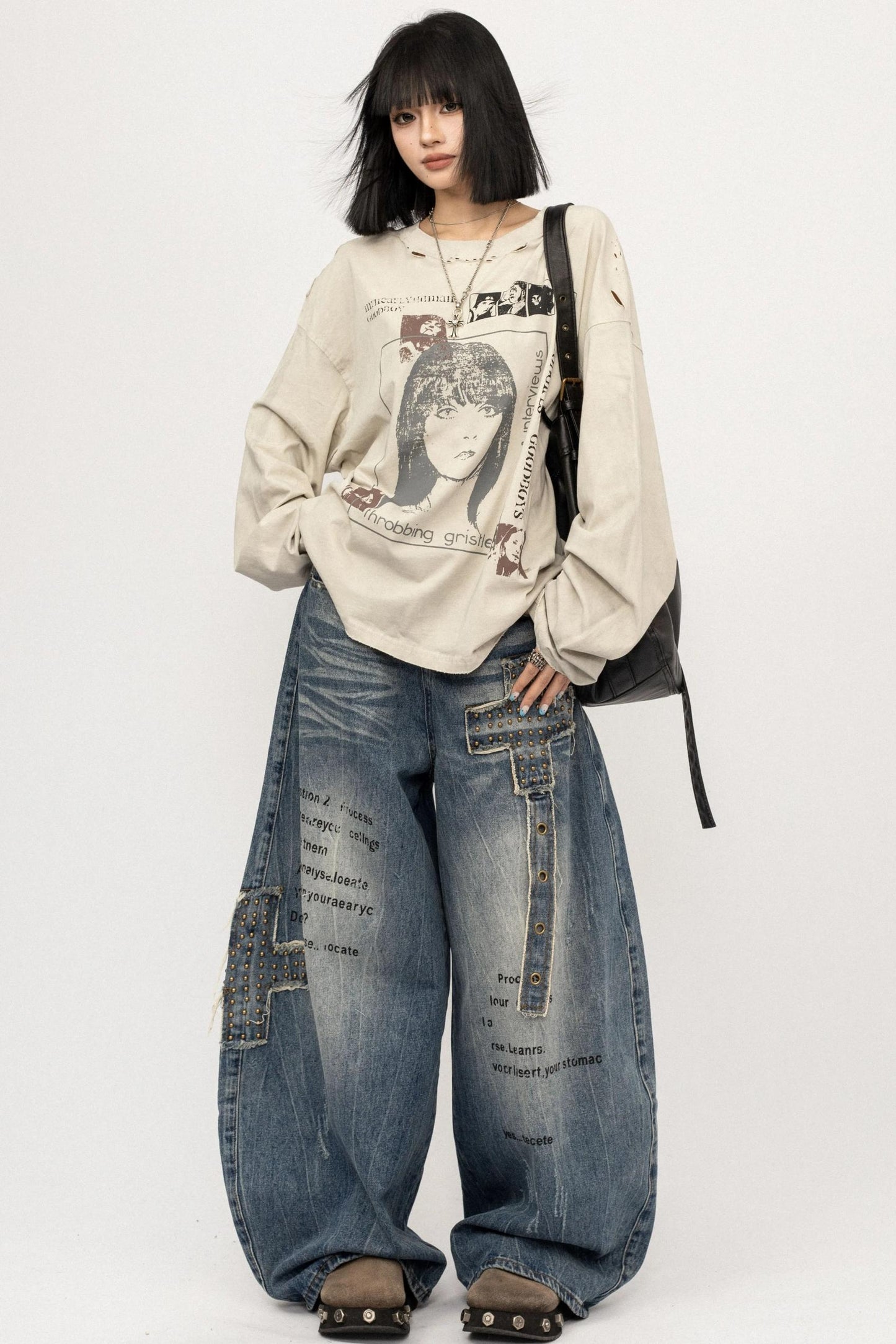 Lazy Retro Long Sleeve Top