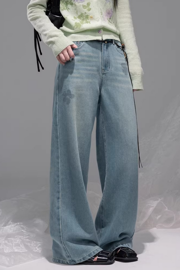 Sea Blue Lyocell Jeans