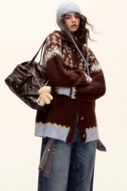 Wool Fair Isle Cardigan