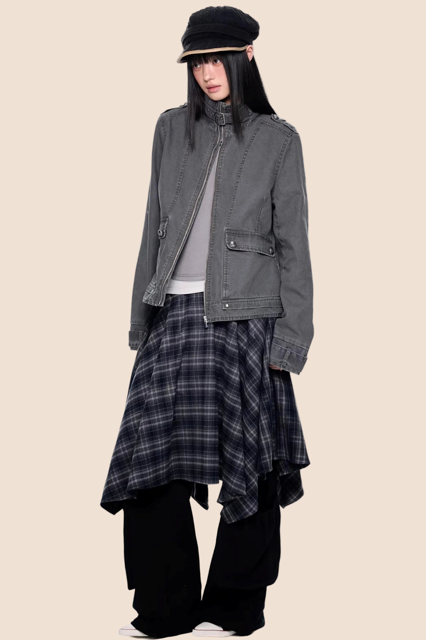 Washed Vintage Workwear Jacket