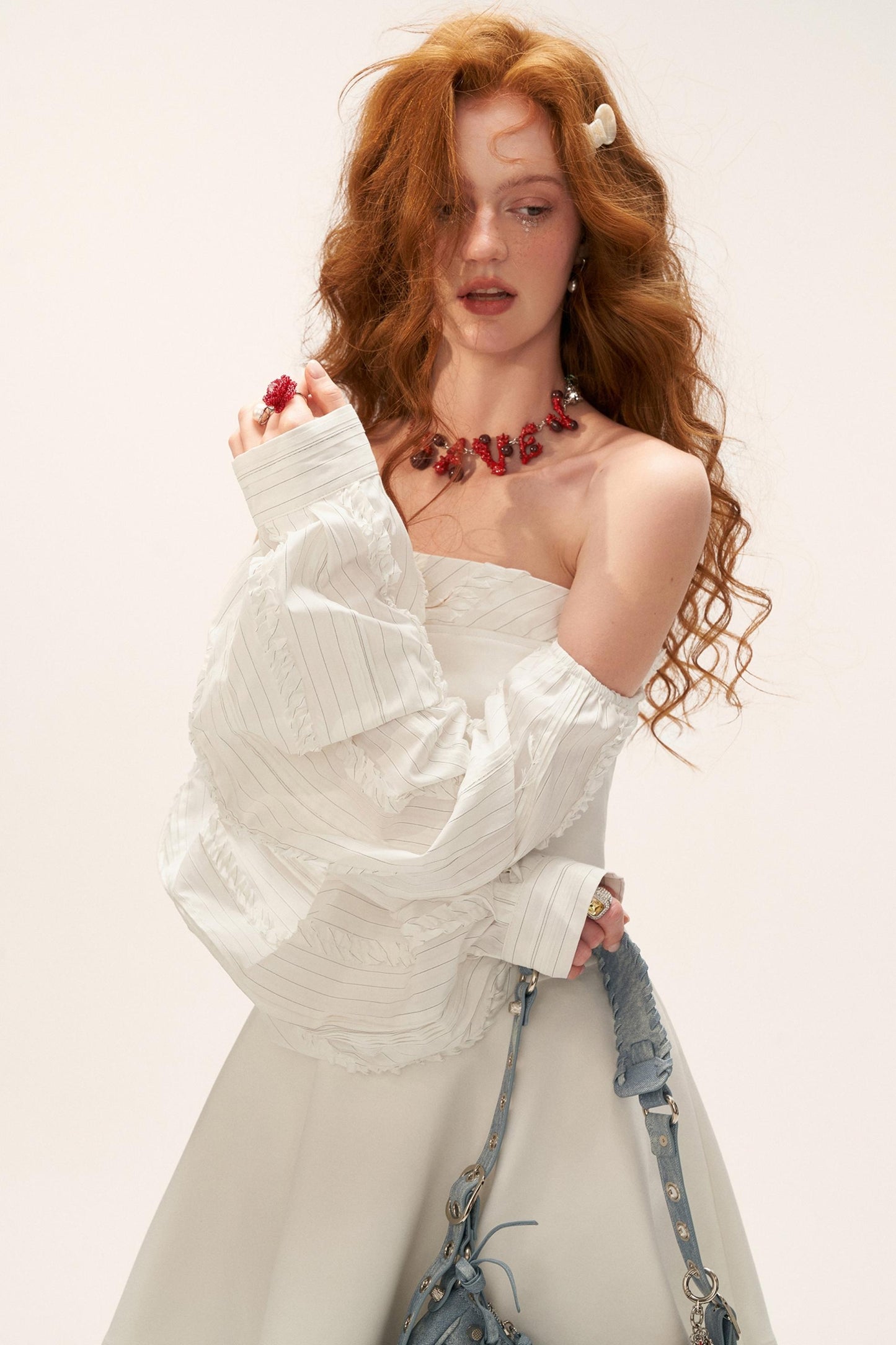 Plaid Lantern Sleeve Dress