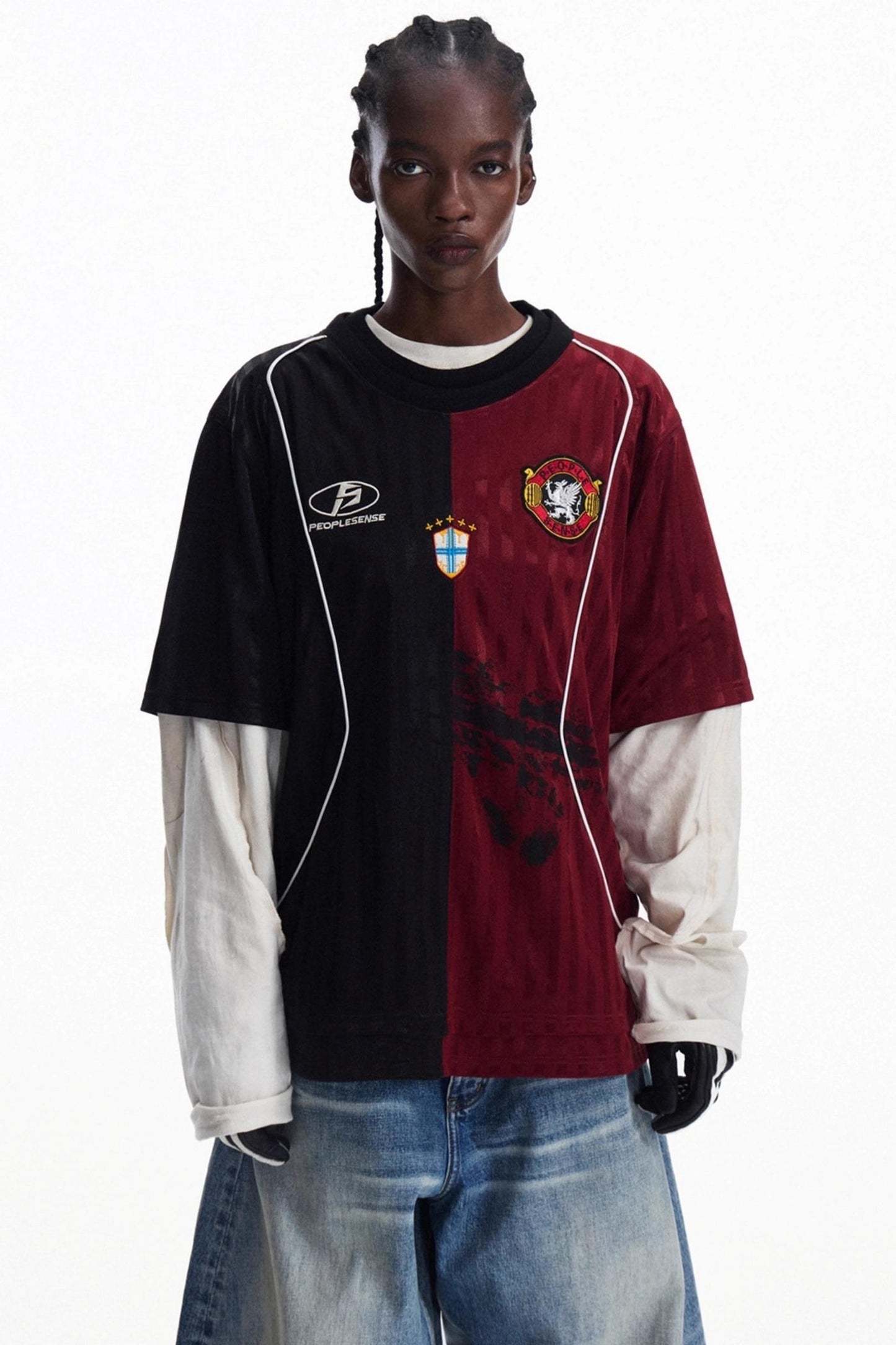 Vintage Crew Neck Jersey Top