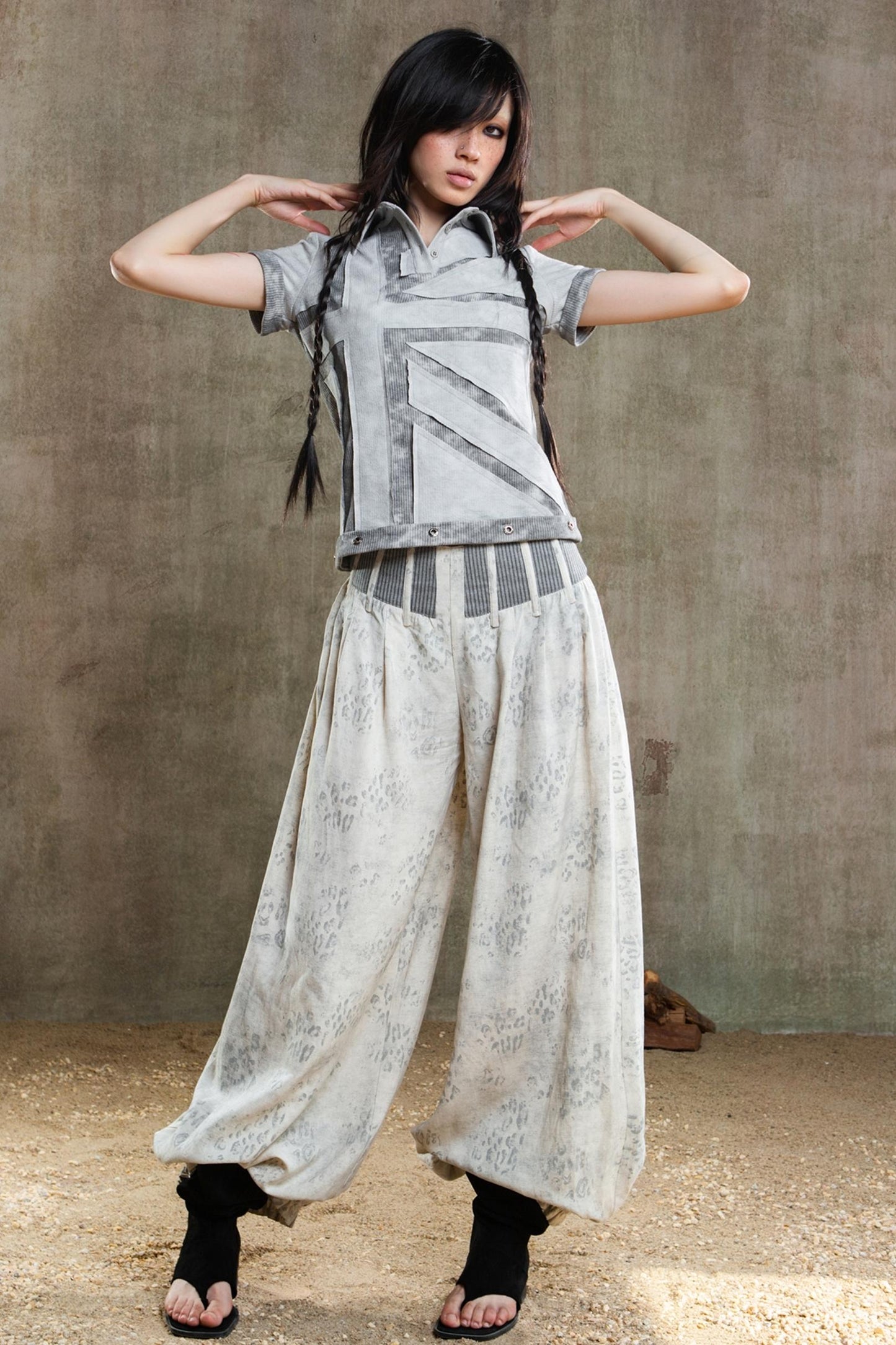 Retro Fishbone Pants