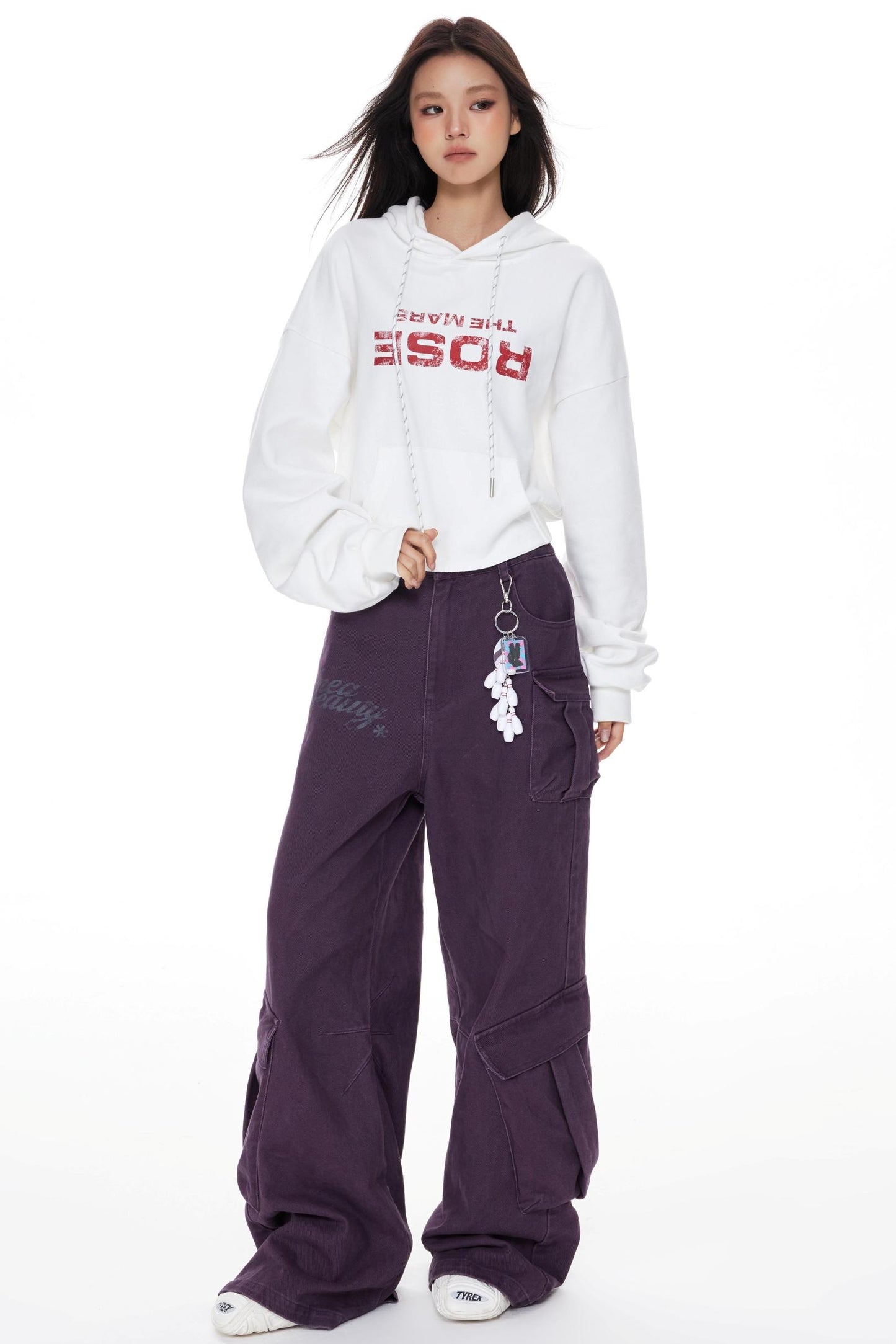 Vintage Red Hooded Sweatshirt