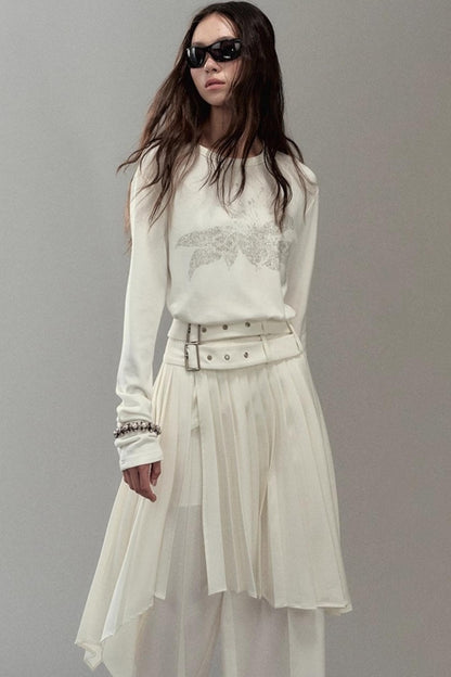 Floating Floral Crewneck Top