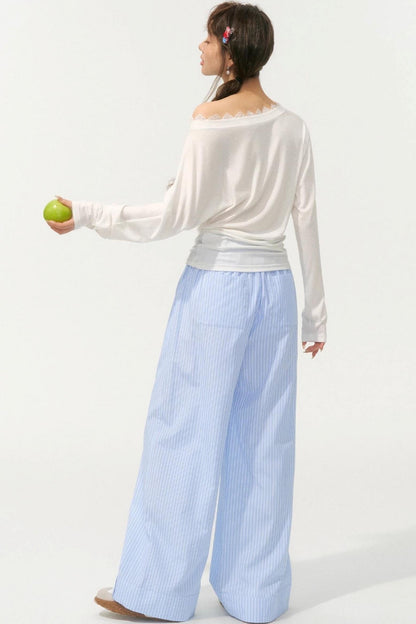 Striped Island Casual Pants