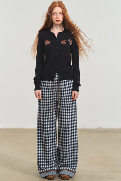 Fun Patch Embroidered Cardigan