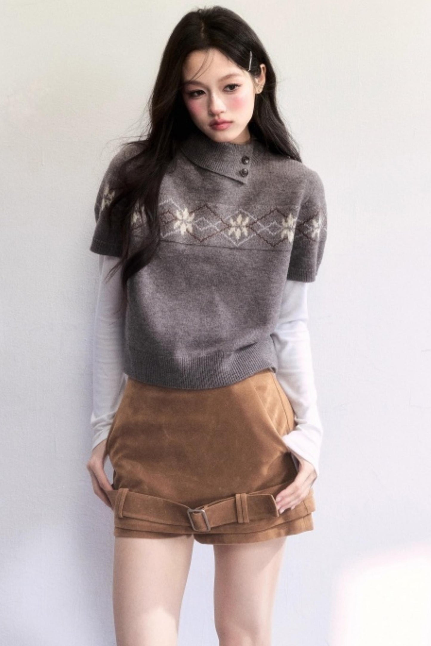 Vintage Suede Winter Skirt