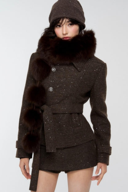 Winter Warm Fox Fur Scarf