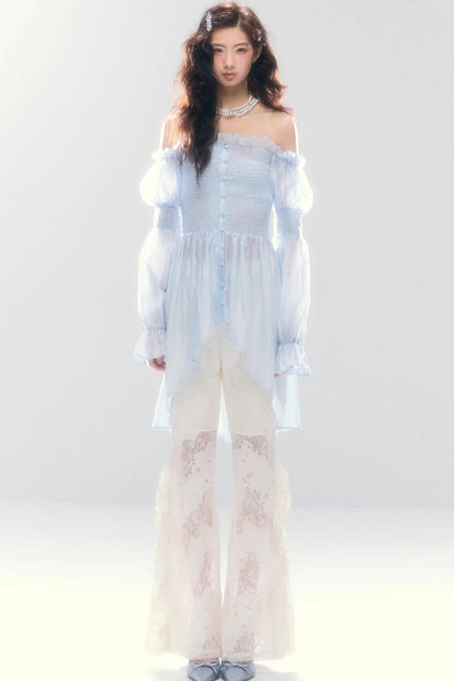 Meerjungfrau-Spitze Schlaghose