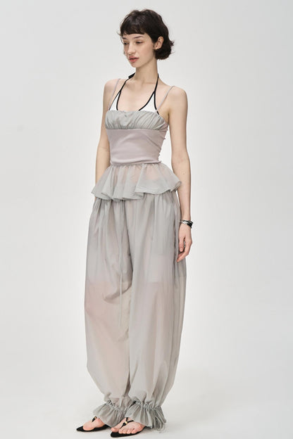 Luxury Glossy Drawstring Pants